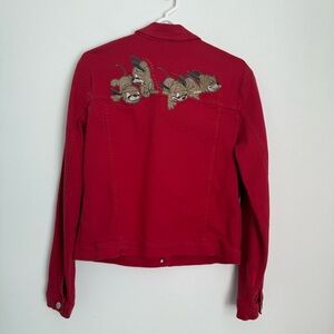 Vintage History Iceberg  Disney Denim Jean Trucker Jacket size XL